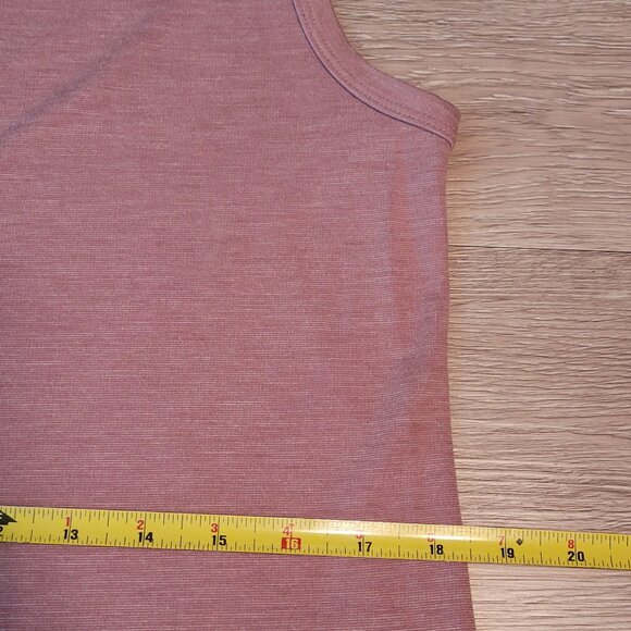Vtg Teddi T Shirt Midi Dress M P Heathered Pink Minimalist Coastal Y2k - Picture 7 of 8